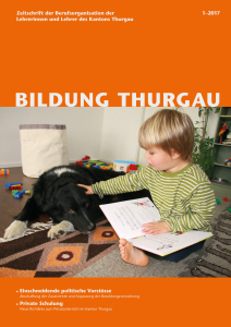 BILDUNG THURGAU 1-2017